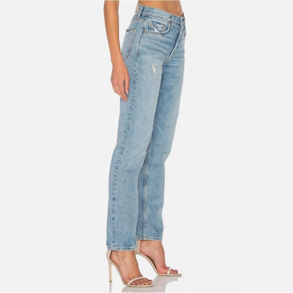 GRLFRND Helena Light Blue Straight Leg Jeans